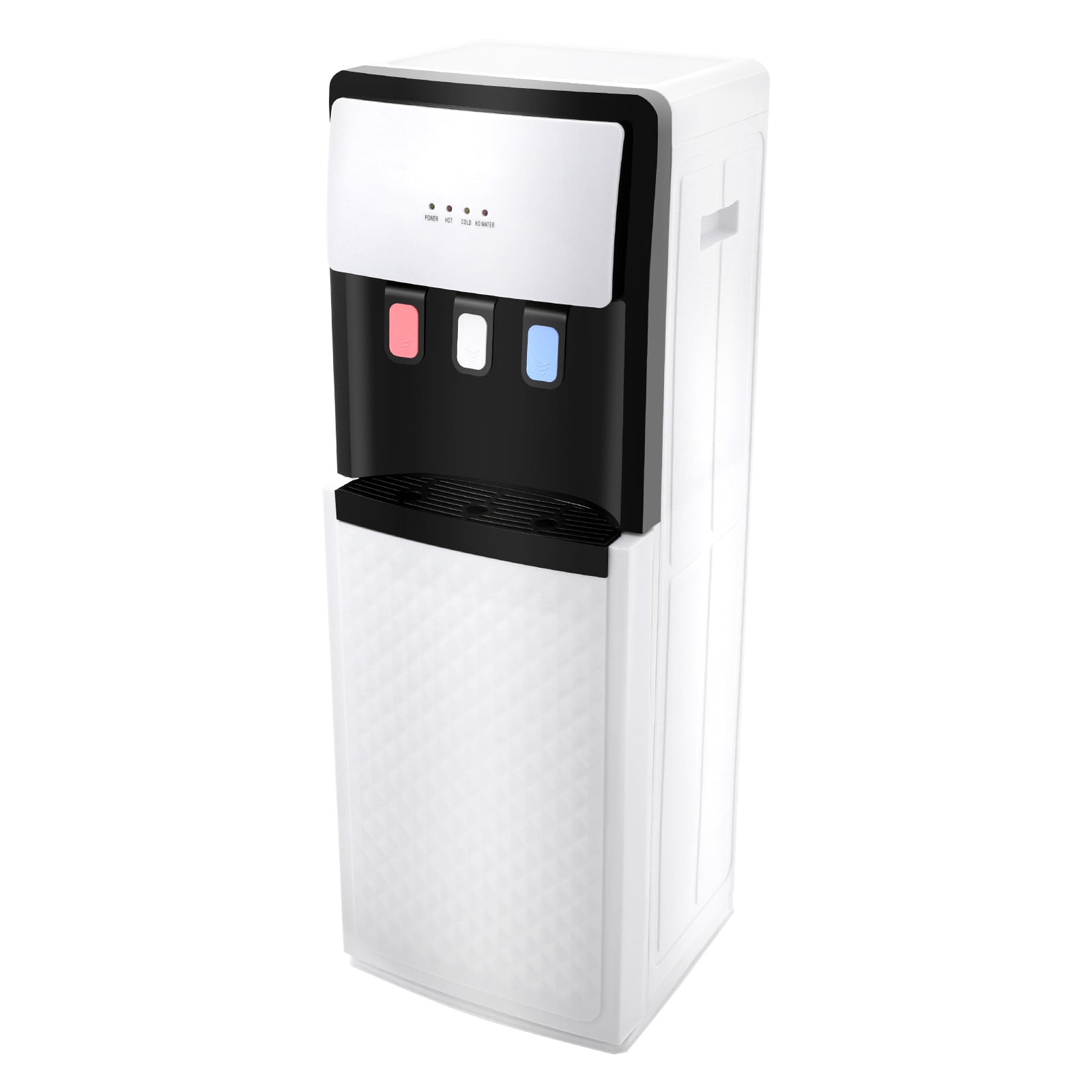 1 PCS White Bottom Loading Water Cooler Dispenser, Hot & Cold Standing Water Dispenser, Hot and Cold Water Dispenser, Suitable for Both Home and Commercial Places, Floor Standing