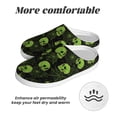 thumbnail image 6 of KLL Skulls And Cobwebs Pattern Adult Unisex Cozy Slippers,Fuzzy Slip-on Slippers TPR Sole Slippers Comfort Plush Home Footwear for Indoor & Outdoor-46/47, 6 of 7