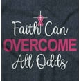 thumbnail image 2 of Breast Cancer Ribbon Christian Faith Womens Plus Size Graphic Zipper Hoodie Brisco Brands 4X, 2 of 5