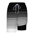 thumbnail image 6 of LIBRCLO Mens Swim Trunks with Liner 2 in 1 Quick Dry Bathing Suits Striped Tree Print Lightweight Breathable Board Shorts Summer Beach Shorts White XXL, 6 of 6