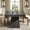 Black, variant on Demi Bonn 31" Modern Square Dining Table for 4 People, Wood Farmhouse Kitchen Dinner Table for Dining Room, Living Room Furniture, Black
