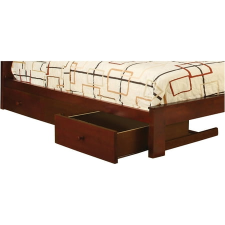 Medina Under Bed Storage Drawers Cherry Set Of 3 Walmart Com