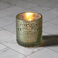 thumbnail image 2 of Richland Pearly Metallic Gold Mercury Glass Candle Holders, Set of 6, 2 of 5