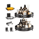 thumbnail image 1 of Accesorios De Baño Estantes De Baño Organizador Negro Juego De 7 Piezas, 1 of 4