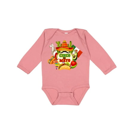

Inktastic Cinco De Mayo Party Gift Baby Boy or Baby Girl Long Sleeve Bodysuit