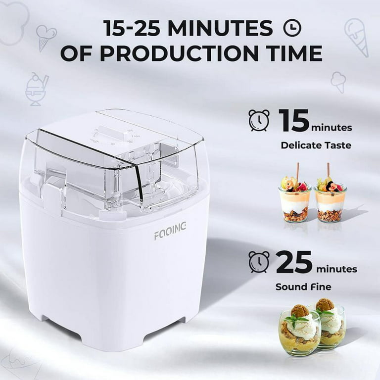 Mini Ice Cream Machine Household Intelligent Ice Cream Maker Machine 1.5L  Capacity Ice Cream Makers Full Automatic Household
