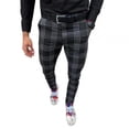 thumbnail image 1 of OmicGot Pantalon pour Hommes Décontracté Pantalon pour Hommes Ajusté Extensible Chinos pour Hommes Coupe Ajustée Pantalon Décontracté pour Hommes Pantalon à Carreaux pour Hommes, 1 of 7