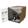 thumbnail image 5 of Abstract Dog Crate Cover, Pixel Art Colors Pattern LGBT Cool Flag Illustration, Easy to Use Pet Kennel Cover Small Dogs Puppies Kittens, 7 Sizes, Persian Blue Yellow, by Ambesonne, 5 of 6