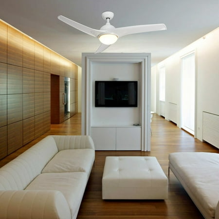 Modern Ceiling Fan With Led Panel Light Remote Control For