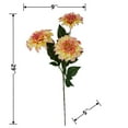 Mainstays Indoor Artificial Flower Stem, Dahlia, Yellow Color