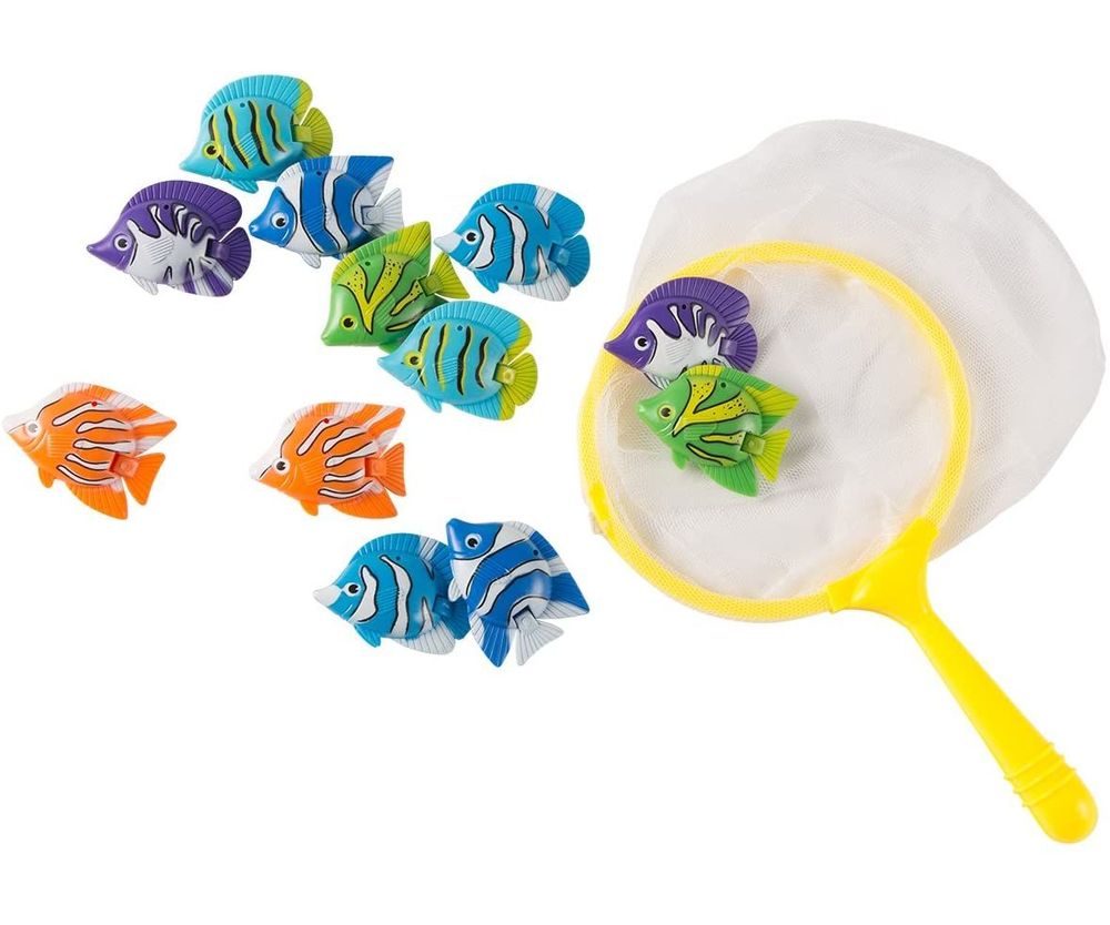 13 Piece Pool Diving Toys, Fish Dive and Catch Game for Kids Swimming