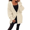 thumbnail image 2 of Cardigans pour Femmes 2025 Ouvert Manches Longues Col Rabattu Veste Manteau Cardigan pour Femmes, 2 of 8