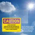 thumbnail image 6 of (2 Pack) Laser Radiation Avoid Eye Or Skin Exposure OSHA Caution Radiation Sign, 6 of 7