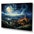 thumbnail image 2 of Designart "Starry Day A Masterpiece by Vincent I" Landscapes Canvas Wall Art, 2 of 5