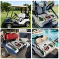 thumbnail image 6 of Golf Cart Seat Covers for 2 Seater, Christmas Soft Microfiber Cart Seat Towel Blanket, Winter Snowflake Snowman Pine Tree Absorbent Breathable Non Slip Bench Seats Protector for Golf Course 51"x31", 6 of 9
