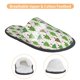 thumbnail image 3 of Balery Christmas Trees Pantuflas de Casa de Felpa Silenciosas con Diseño Estampado, Zapatillas Cómodas Antideslizantes de Algodón para Interior-Medium, 3 of 8