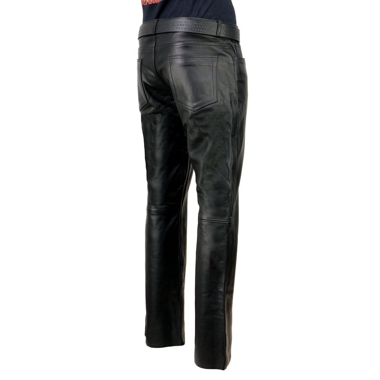 Milwaukee Leather | Classic Fit 5 Pocket Leather Pants for Men