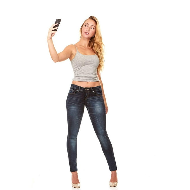 Cover Girl Jeans Skinny pour Femmes, Adolescentes Ou Grande Taille, Denim Foncé