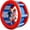Blue/Red, variant on Playland 67" Giant Inflatable Land Roller Wheel for Kids & Adults - 2 Person Human Hamster Wheel, Durable PVC Outddor Rolling Toy for Backyard, Beach & Lawn Games, Supports 300 Lbs, Ages 5+