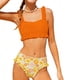 thumbnail image 1 of Niñas Dos Piezas Trajes de Baño Tamaño 10-12 Floral Impresión Traje de Baño Conjunto, Dos Piezas Conjunto Pantalones Cortos Estilo Niños Ropa de Playa de Verano para la Fiesta de la Piscina, 1 of 7