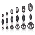 thumbnail image 1 of Cucharas de medición de mano Pastel seco Sistema de acero inoxidable Panadería CHEF DE COCINA DE COCINA DE CAFILES PARA NIÑOS ADULTOS COCINA COCINA COCINA ACCESORIOS ACCESORIOS 6 PIEZAS, NEGRO Methold HA009706-01, 1 of 6
