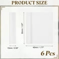 thumbnail image 2 of 6Pack Door Corner Seals, Self-Adhesive Door Frame Seal (2"x1.8", White), 2 of 7