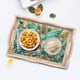 thumbnail image 3 of Plato Cena Con Puntos Diamante Likrtyny Bandeja Comida Maciza Decorativa Mariposa 30*20cm, 3 of 9