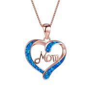Up to 65% off amlbb Mother's Day MOM Heart Pendant Necklace Maternal Love Necklace Trend Jewelry Gift For Mother Birthday Gifts for Women Mom Grandma Wife on Clearance