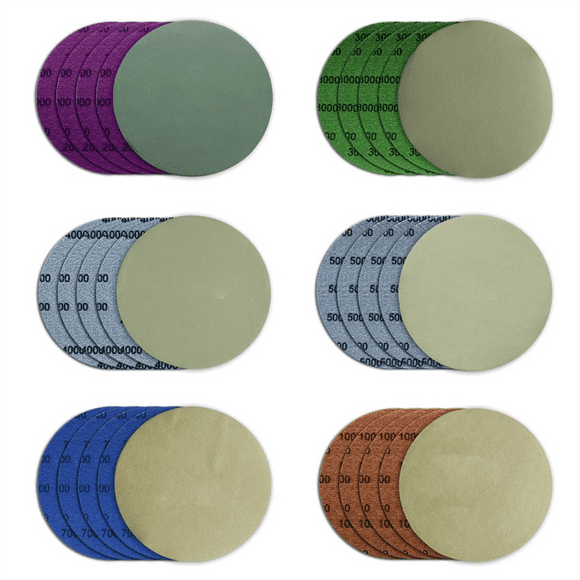 5 Inch Sanding Discs Hook and Loop, 30 Pcs Wet Dry Sandpaper, Round High Grit Sand Paper for Orbital Sander