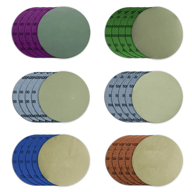 5 Inch Sanding Discs Hook and Loop, 30 Pcs Wet Dry Sandpaper, Round High Grit Sand Paper for Orbital Sander