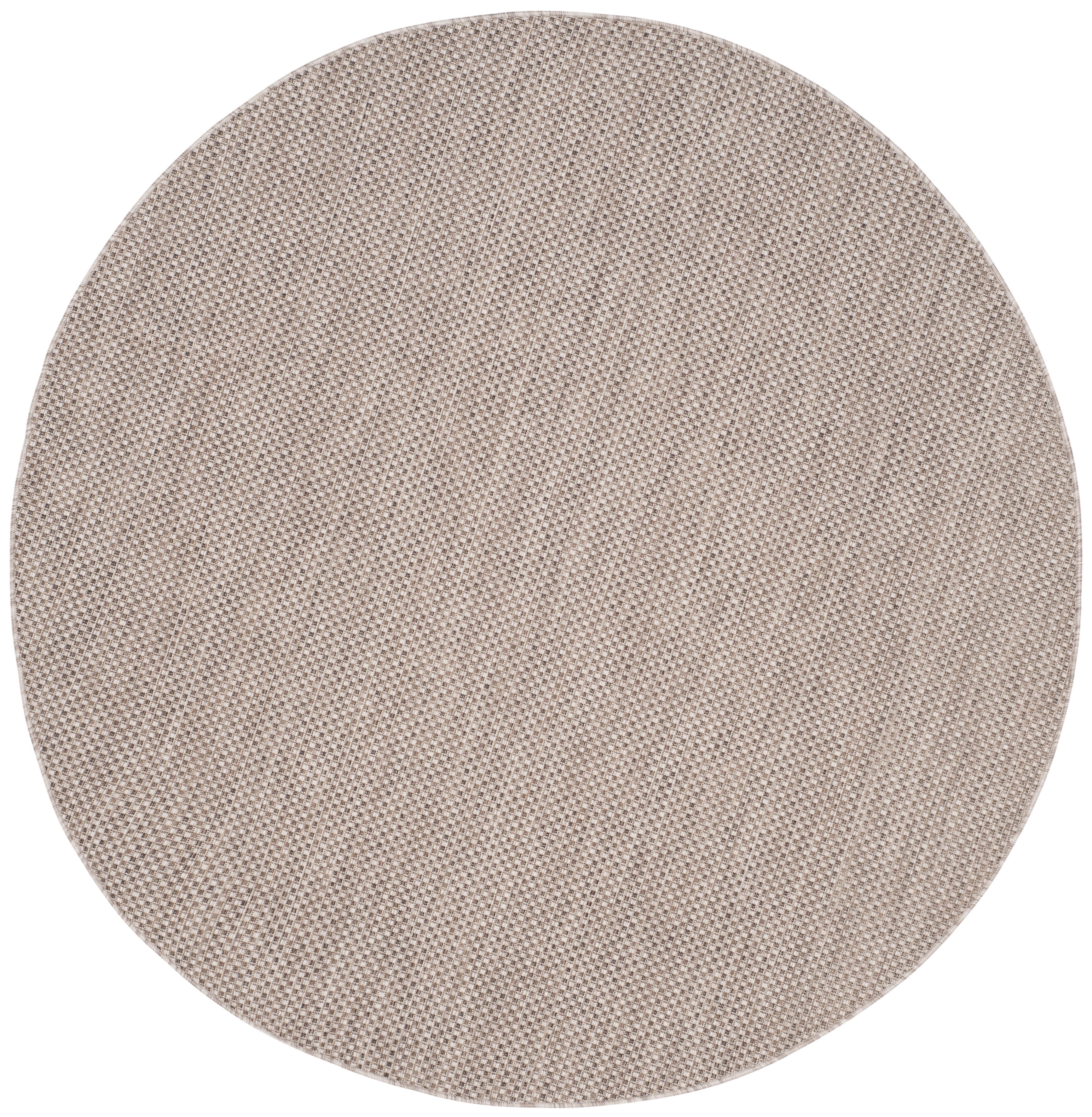 Safavieh Courtyard Finnian Solid Indoor/Outdoor Area Rug, Beige/Brown, 4' x 4' Round