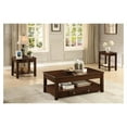 thumbnail image 3 of Benzara Solid Wooden End Table With Bottom Shelf & Drawer, Cherry Brown, 3 of 3
