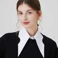 thumbnail image 3 of Womens Detachable Dickey Collar Half Shirt Blouse Collar Fake False Collar Dickies, 3 of 9