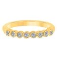 thumbnail image 2 of Mauli Jewels Rings for Women 0.25 Carat Engagement Wedding Band bezel 10K Solid Yellow Gold, 2 of 4