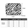 thumbnail image 3 of Black and White Zebra Print 13 inch Portable Laptop Sleeve Compatible with MacBook Air Notebook Computer Case for Men Women College School Students, 3 of 7