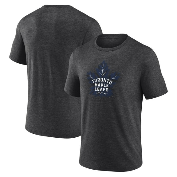 Men's Charcoal Toronto Maple Leafs Alternate Logo Tri-Blend T-Shirt