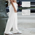 thumbnail image 5 of Flmaly Vacation Outfits for Women Wide Leg Pants Inside Drawstring Loose Sweatpants With Casual Loose Fit Fashion Rompers, 5 of 8