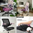 thumbnail image 2 of Xoenoiee Cherry Blossom Hummingbird Print Office Chair Cover Universal Chair Seat Covers with Armrest Covers, 3 Pieces Stretchable Computer Chair Slipcover Washable Rotating Desk Chair Protector, S, 2 of 6