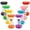 8 Multi-color, variant on NUAHRHY 6 Pcs Colorful Hourglass, 1/3/5/10/25/30 Minutes Visual Sandglass Timer, Kitchen Timer Set, Sand Clock Timers for Classroom Home Kitchen Office Games Decoration