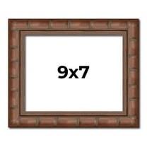 9x7 Dark Brown Bamboo Real Wood Picture Frame Width 1.5 inches | Interior Frame Depth 0.5 inches |