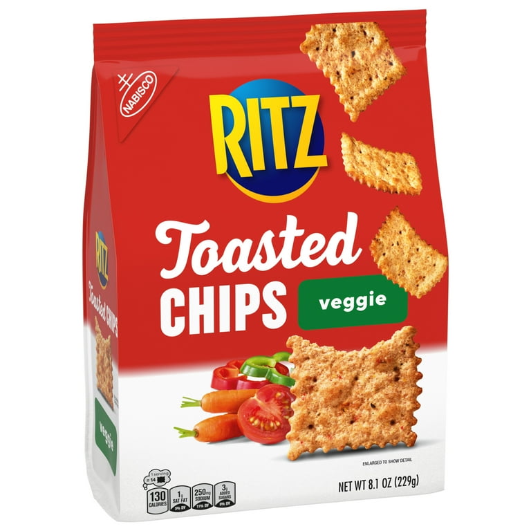 RITZ Toasted Chips Veggie Crackers, Party Snacks, 8.1 oz - Walmart.com