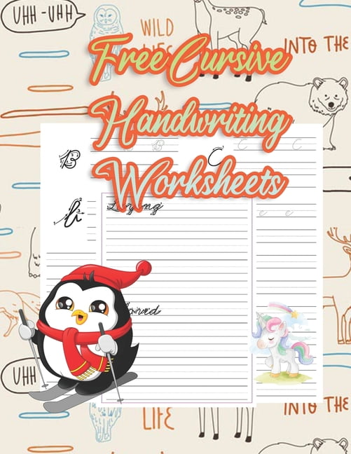 free cursive handwriting worksheets handwriting tracing workbook handwriting practice paper for kids handwriting practice sheets paperback walmart com