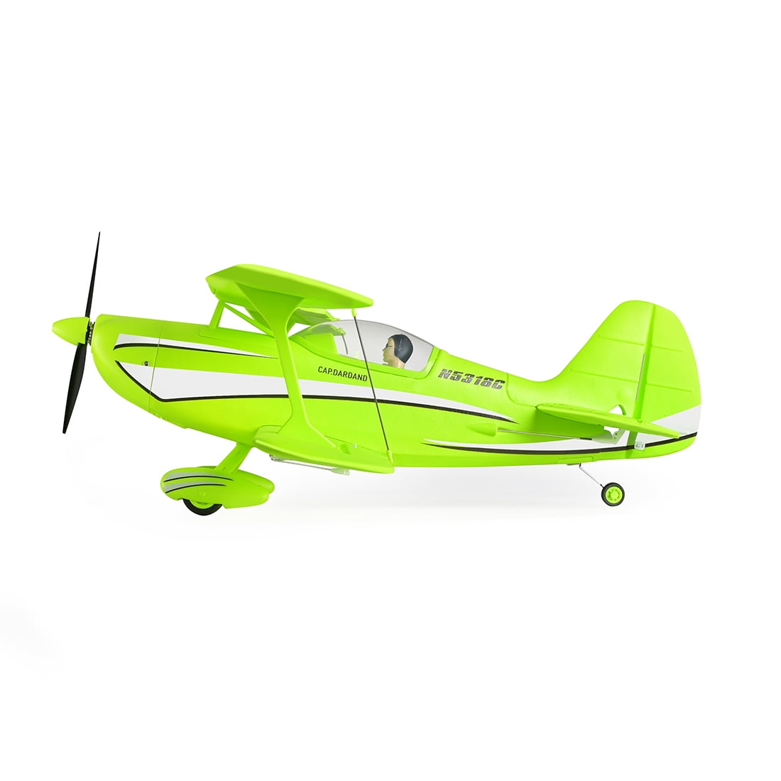 RC Aircraft, XK A310 Beech D17S 2.4G 4CH Quick-Release EPP Scale RC Fixed-Wing Aircraft Model, 400mm-Wingspan 3D/6G Realistic Bi-Wing Plane, Gift for Adults Beginners (RTF/Green)
