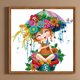 thumbnail image 1 of Cuadros Decorativos 5D DIY parcial especial en forma de taladro diamante pintura Kit chica decoración del hogar Wdftyju embutido en tela, 1 of 9