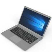New Arrival laptops and computers Practical 14.1 Inch Quad-core Ultra-thin Office Internet Access Low-power High Definition Laptop Z8350 2G+32G silver US