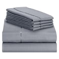 thumbnail image 1 of Lexington Elegance 18 inch Deep Pockets 6 Piece Bed Sheet Sets Wrinkle Free (Light Grey, Queen), 1 of 3