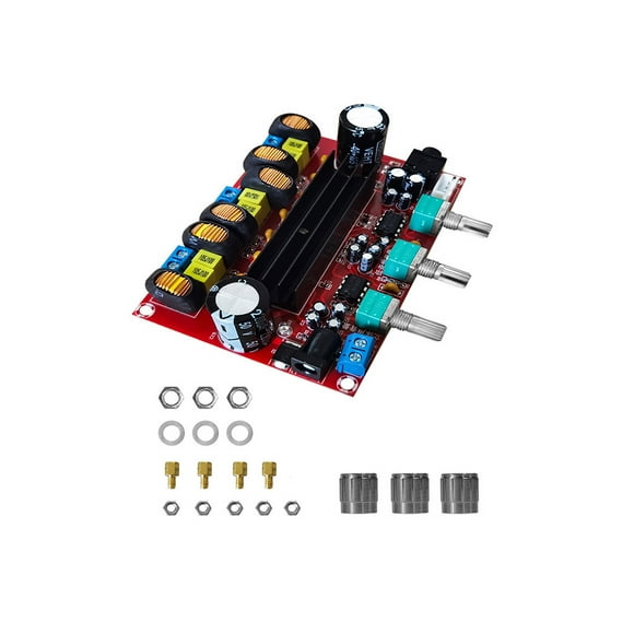 maskred PCB Amplifier Board Portable Professional Detachable Volume Adjustable Speaker Subwoofer Amplifying Module Part Accessories Type 1