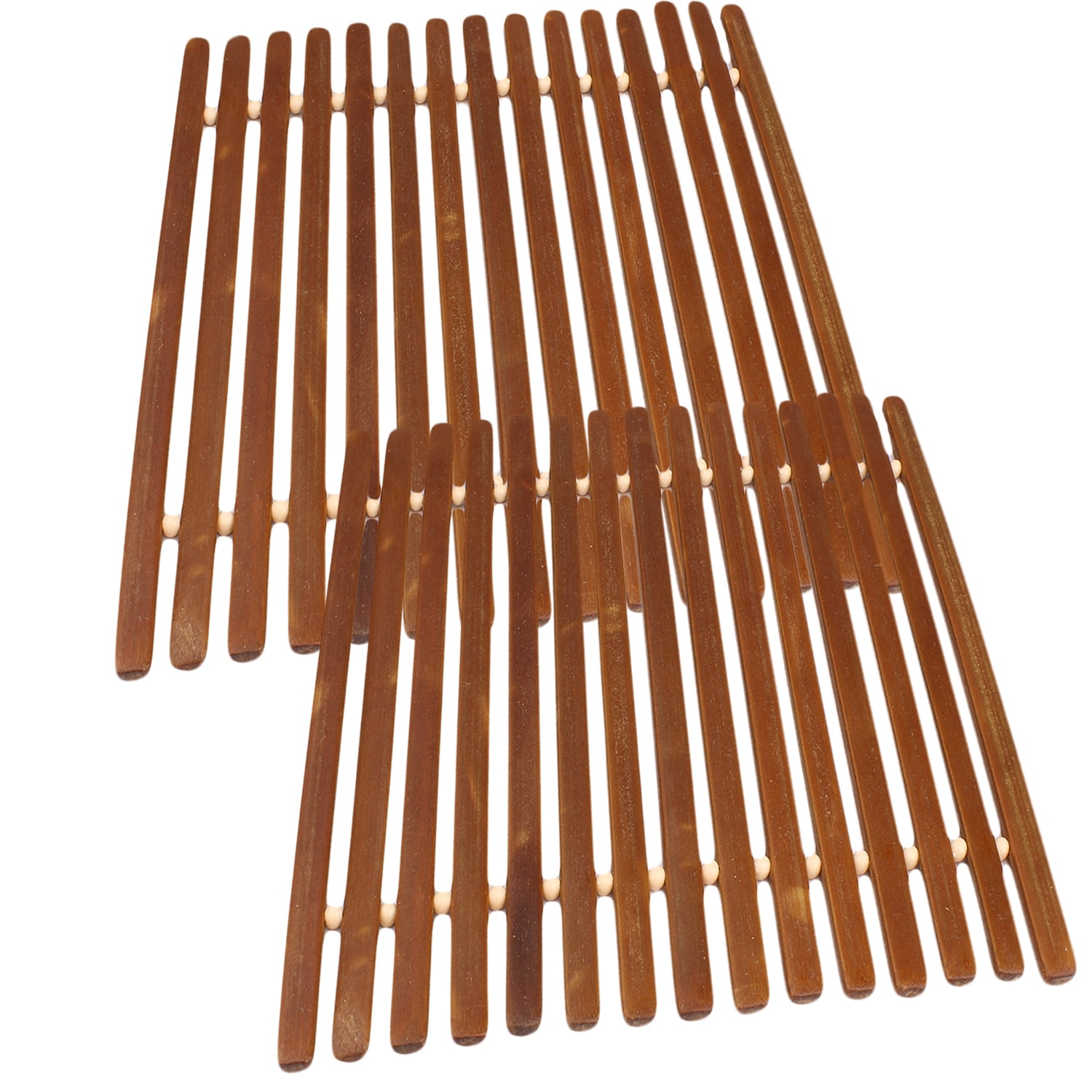 Square Bamboo Trivet Hot Mat for Countertops and Tables by bogo Brands