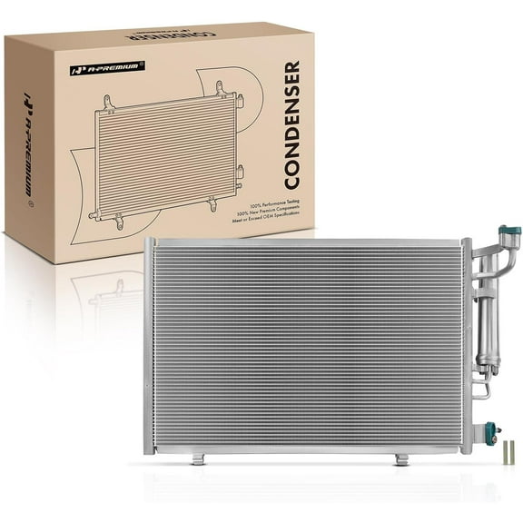 A-Premium Air Conditioning A/C Condenser Compatible with Ford Fiesta 2011-2013 L4 1.6L, Replace# BE8Z19712A