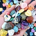 thumbnail image 4 of Heart Shaped Crystal Stones, 2025 New Natural Crystals and Healing Stones Love Crystal Hearts Valentine's Day Gifts for Women Men, Natural Heart Shaped Polished Crystal Stones (30pcs), 4 of 7